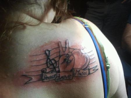 Bad Tattoos - Peace Lrove and music